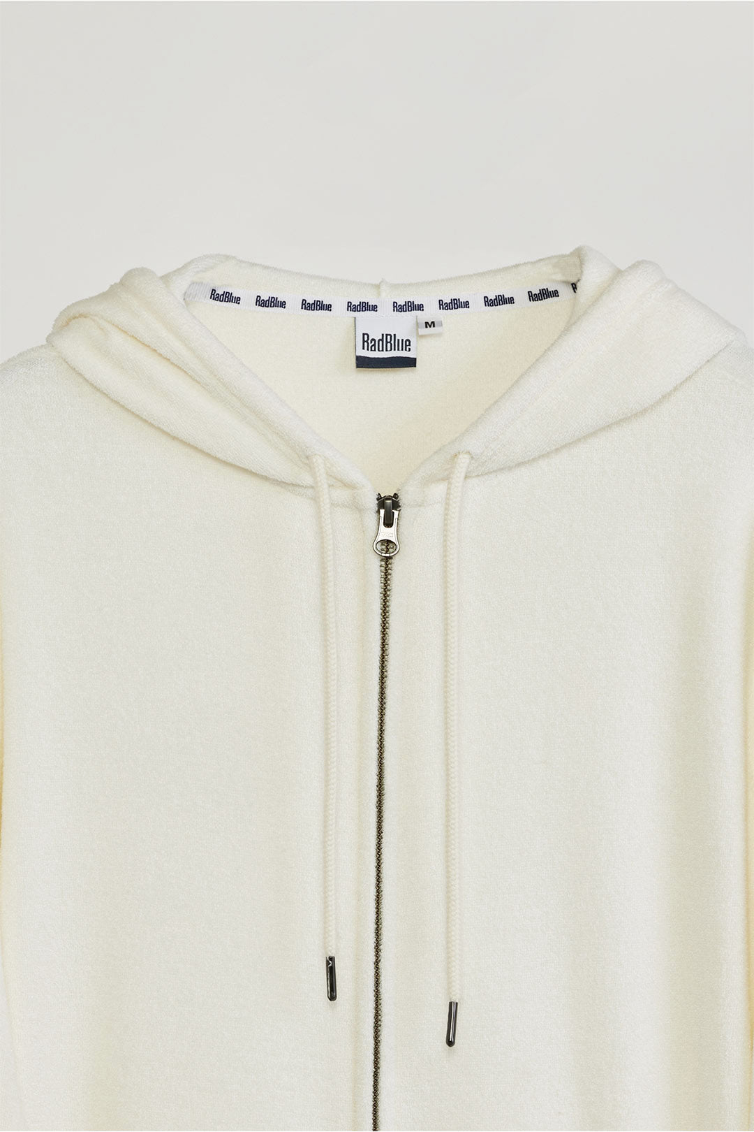 3D pile zip hoodie