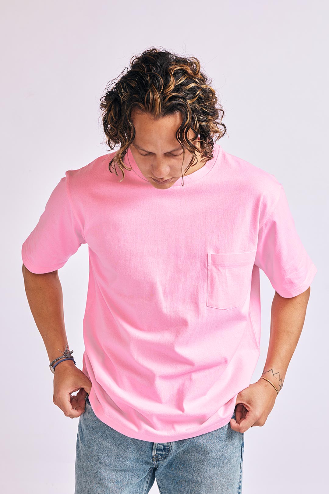 OEコットン 半袖メンズTシャツ【POCKET】