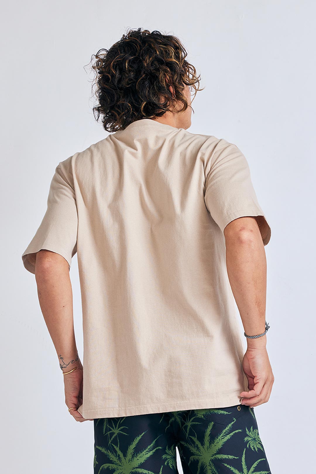 OEコットン 半袖メンズTシャツ【Palm】