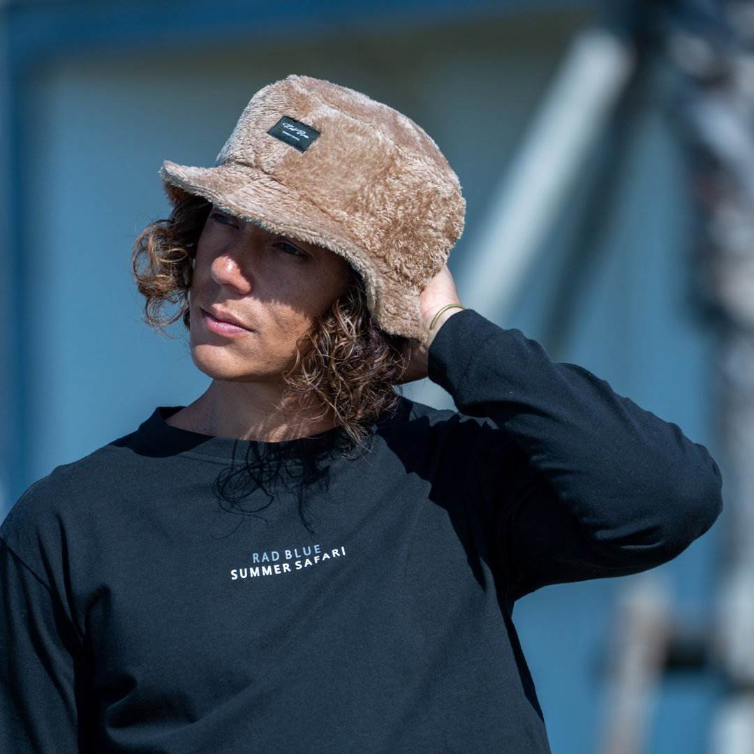 RADBLUE Bore Fleece Bucket Hat Brown