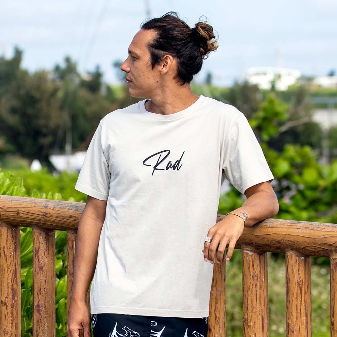 セミコーマコットン半袖メンズTシャツ【Rad】