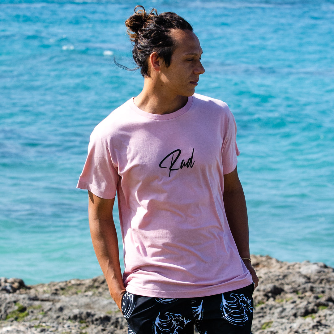 セミコーマコットン半袖メンズTシャツ【Rad】